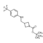CAS#: 887590-26-3, 2-Methyl-2-propanyl 3-({[4-(trifluoromethyl)phenyl]amino}methyl)-1-azetidinecarboxylate