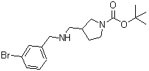 CAS 登录号：887590-81-0， 3-{[(3-溴苄基)氨基]甲基}-1-吡咯烷羧酸叔丁酯