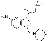 CAS 登录号：887591-01-7， 6-氨基-3-(4-吗啉基甲基)-1H-吲唑-1-羧酸叔丁酯