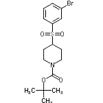 CAS 登录号：887591-23-3， 2-甲基-2-丙基4-[(3-溴苯基)磺酰基]-1-哌啶羧酸酯