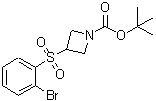 CAS#: 887593-53-5, 2-Methyl-2-propanyl 3-[(2-bromophenyl)sulfonyl]-1-azetidinecarboxylate