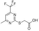 CAS 登录号：88768-46-1， (4-甲基-6-三氟甲基-嘧啶-2-基巯基)-乙酸
