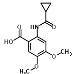 CAS#: 887922-93-2, 2-[(Cyclopropylcarbonyl)amino]-4,5-dimethoxybenzoic acid