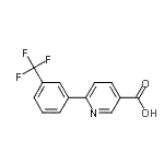 CAS#: 887976-13-8, 6-[3-(Trifluoromethyl)phenyl]nicotinic acid