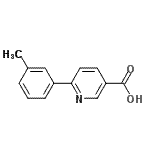 CAS#: 887976-22-9, 6-(3-Methylphenyl)nicotinic acid