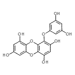 CAS 登录号：88798-74-7， 4-(3,5-二羟基苯氧基)-1,3,6,8-二苯并二恶因四醇