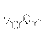 CAS 登录号：887982-06-1， 6-[3-(三氟甲基)苯基]-2-吡啶羧酸