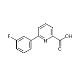 CAS#: 887982-40-3, 6-(3-Fluorophenyl)-2-pyridinecarboxylic acid