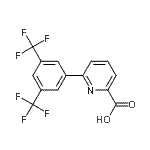 CAS 登录号：887982-70-9， 6-[3,5-二(三氟甲基)苯基]-2-吡啶羧酸