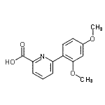 CAS#: 887982-90-3, 6-(2,4-Dimethoxyphenyl)-2-pyridinecarboxylic acid