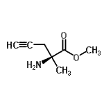 CAS 登录号：88820-88-6， 甲基(2S)-2-氨基-2-甲基-4-戊炔酸酯