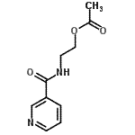 CAS#: 88847-88-5, 2-[(3-Pyridinylcarbonyl)amino]ethyl acetate