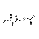 CAS 登录号：88874-23-1， (2E)-3-(2-甲基-1H-咪唑-5-基)丙烯酸酯