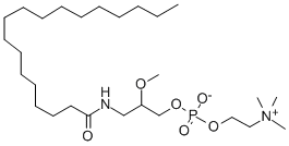 CAS 登录号：88876-07-7， 外消旋-3-十八烷酰胺基-2-甲氧基丙烷-1-醇磷酰胆碱