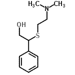 CAS 登录号：88889-92-3， 2-{[2-(二甲基氨基)乙基]硫基}-2-苯乙醇