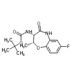 CAS#: 889459-37-4, 2-Methyl-2-propanyl [(2R,3S)-7-fluoro-2-methyl-4-oxo-2,3,4,5-tetrahydro-1,5-benzoxazepin-3-yl]carbamate