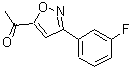 CAS#: 889938-99-2, 1-[3-(3-Fluorophenyl)-1,2-oxazol-5-yl]ethanone