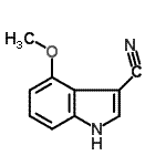 CAS#: 889942-79-4, 4-Methoxy-1H-indole-3-carbonitrile
