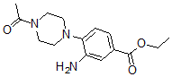 CAS 登录号：889946-58-1， 4-(4-乙酰基-1-哌嗪基)-3-氨基-苯甲酸乙酯