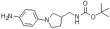 CAS#: 889948-62-3, 2-Methyl-2-propanyl {[1-(4-aminophenyl)-3-pyrrolidinyl]methyl}carbamate