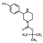 CAS#: 889956-81-4, 2-Methyl-2-propanyl 3-(4-hydroxyphenyl)-1-piperazinecarboxylate
