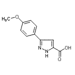 CAS#: 890006-68-5, 3-(4-Methoxyphenyl)-1H-pyrazole-5-carboxylic acid