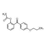 CAS 登录号：890098-54-1， 2-(4-丙氧基苯甲酰基)苯基乙酸酯
