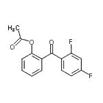 CAS 登录号：890098-66-5， 2-(2,4-二氟苯甲酰)苯基乙酸酯