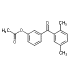 CAS 登录号：890099-11-3， 3-(2,5-二甲基苯甲酰)苯基乙酸酯