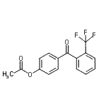 CAS 登录号：890099-32-8， 4-[2-(三氟甲基)苯甲酰基]苯基乙酸酯
