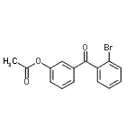 CAS 登录号：890099-57-7， 3-(2-溴苯甲酰基)苯基乙酸酯