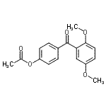CAS 登录号：890100-21-7， 4-(2,5-二甲氧基苯甲酰基)苯基乙酸酯