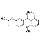 CAS 登录号：890100-40-0， 3-(2,6-二甲氧基苯甲酰基)苯基乙酸酯