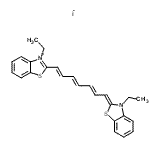 CAS#: 89013-15-0, 3-Ethyl-2-[(1E,3E,5E,7Z)-7-(3-ethyl-1,3-benzothiazol-2(3H)-ylidene)-1,3,5-heptatrien-1-yl]-1,3-benzothiazol-3-ium iodide