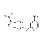 CAS#: 890130-07-1, 6-[(6-Amino-4-pyrimidinyl)oxy]-1H-indole-3-carboxylic acid