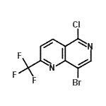 CAS#: 890301-89-0, 8-Bromo-5-chloro-2-(trifluoromethyl)-1,6-naphthyridine