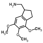 CAS#: 890309-51-0, 1-(4,5,6-Trimethoxy-2,3-dihydro-1H-inden-1-yl)methanamine