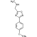 CAS#: 890325-34-5, 1-[3-(4-Methoxyphenyl)-1,2,4-oxadiazol-5-yl]-N-methylmethanamine