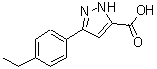 CAS 登录号：890591-84-1， 3-(4-乙基苯基)-1H-吡唑-5-羧酸