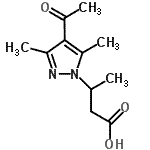 CAS 登录号：890597-25-8， 3-(4-乙酰基-3,5-二甲基-1H-吡唑-1-基)丁酸