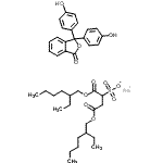 CAS#: 89066-78-4, Sodium 1,4-bis[(2-ethylhexyl)oxy]-1,4-dioxo-2-butanesulfonate - 3,3-bis(4-hydroxyphenyl)-2-benzofuran-1(3H)-one (1:1:1)