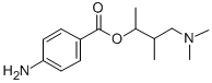 CAS 登录号：891-33-8， 3-(二甲胺)-1,2-二甲基丙基对氨基苯甲酸酯