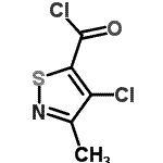 CAS 登录号：89167-43-1， 4-氯-3-甲基-1,2-噻唑-5-甲酰氯