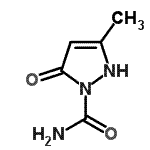 CAS#: 89179-80-6, 3-Methyl-5-oxo-2,5-dihydro-1H-pyrazole-1-carboxamide