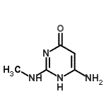 CAS 登录号：89181-81-7， 6-氨基-2-(甲基氨基)-4-嘧啶醇