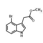 CAS#: 89245-37-4, Methyl (4-bromo-1H-indol-3-yl)acetate