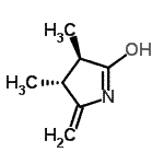 CAS 登录号：89267-84-5， (3R,4R)-3,4-二甲基-5-亚甲基-2-吡咯烷酮