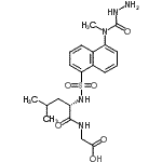 CAS#: 89315-19-5, N-({5-[(Hydrazinocarbonyl)(methyl)amino]-1-naphthyl}sulfonyl)-L-leucylglycine