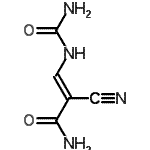 CAS 登录号：89323-14-8， (2E)-3-(氨基甲酰氨基)-2-氰基丙烯酰胺