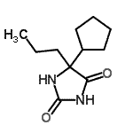 CAS#: 89354-44-9, 5-Cyclopentyl-5-propyl-2,4-imidazolidinedione